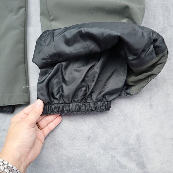 Polar Edge Ski Pants Womens S Gray Fleece Lined Flat Front Mid Rise With Pockets - Picture 16 of 16